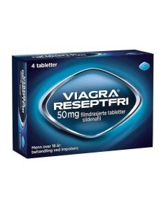 Viagra Reseptfri 50mg tabletter 4stk