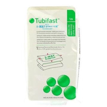 Tubifast tubebandasje 5cmx1m grønn 1stk