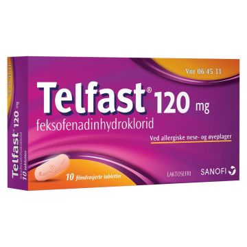 Telfast 120mg tabletter 10stk
