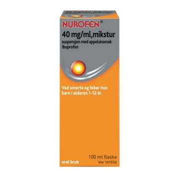 Nurofen mikstur 40 mg/ml Appelsinsmak 100ml