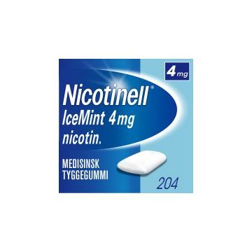 Nicotinell Tyggegummi Icemint 4mg 204stk