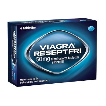 Viagra Reseptfri 50mg tabletter 4stk