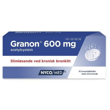 Granon brusetabletter 600 mg 10stk