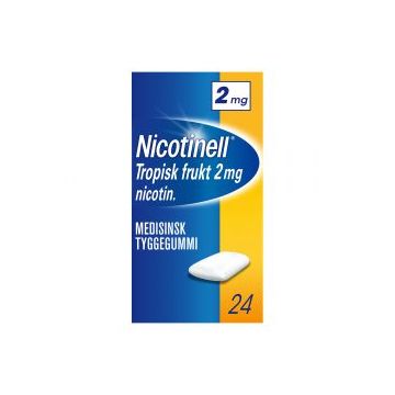 Nicotinell 2mg Tyggegummi tropisk frukt  24stk