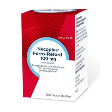 Nycoplus Ferro-Ret depottabletter 100 mg100 stk