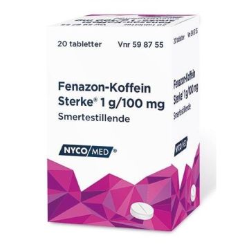Orifarm Healthcare
Fenazon-Koffein Sterke tabletter 20stk