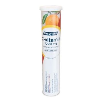 C-vitamin 1000mg brusetabletter Appelsin 20stk