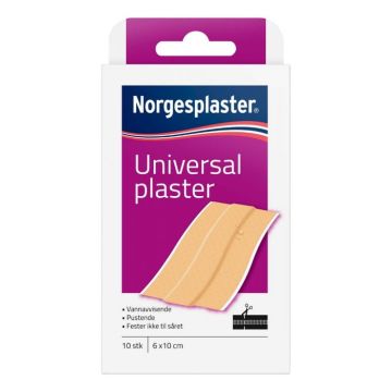Norgesplaster universal 6x10cm 10stk