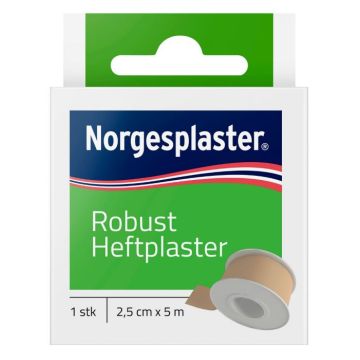 Norgesplasterrobust heftplaster 2,5cmx5m, 1Stk