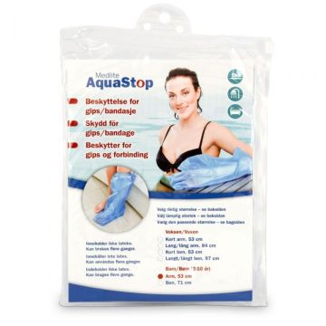 Aquastop dusjbeskyttelse til voksen ben kort
