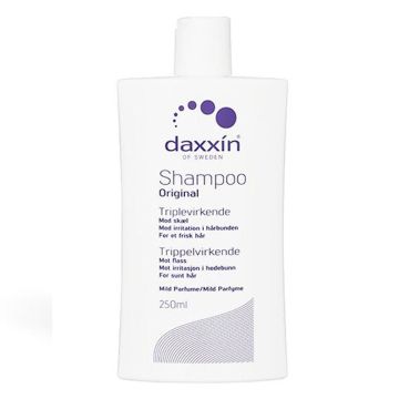 Daxxin sjampo mot flass med parfyme 250ml