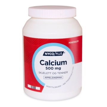 Nycoplus Calcium 500mg tyggetabletter 100stk