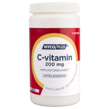 Nycoplus C-vitamin 200mg tyggetabletter 80stk