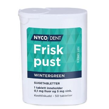 NYCODENT FRISK PUST wintergreen 50stk