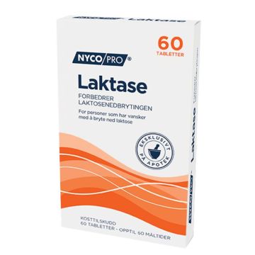 NycoPro Laktase 60 tabletter 