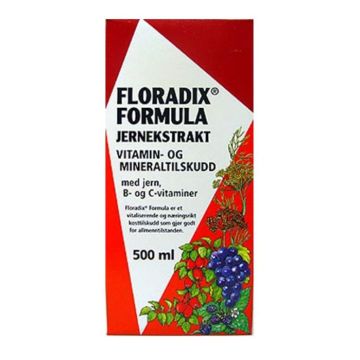 Floradix flytende jerntilskudd 500 ml