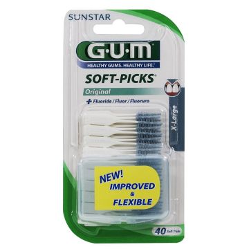 Gum Soft Picksmellomromsbørste/tannstikker XL 40stk