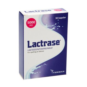 Lactrase laktaseenzymer kapsler 30 stk