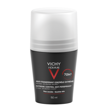 Vichy Homme Anti-Trace Deo, roll on Med parfyme, 50 ml