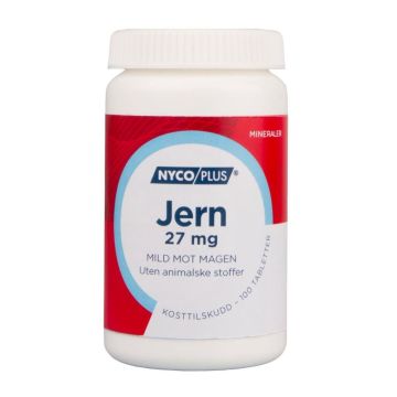 Nycoplus Jern 27mg tabletter 100stk