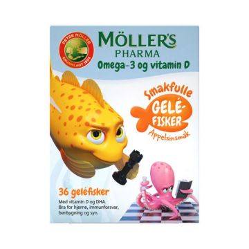 Möller’s PharmaOmega-3 geléfisk 36stk