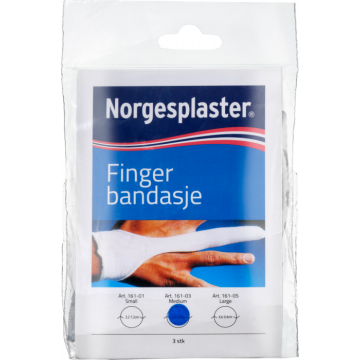 Norgesplaster fingerbandasje M, 3stk
