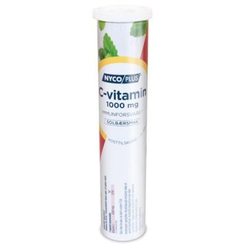 Nycoplus C-vitamin 1000mg brusetabletter solbær 20stk
