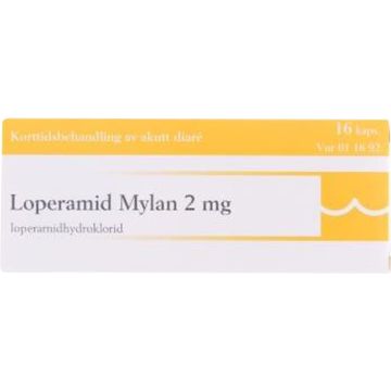 Loperamid Mylan kapsler 2 mg
16 kapsler