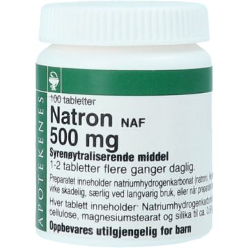 Natron NAF tabletter 500mg
100 tabletter. 