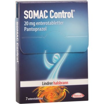 Somac Control 20mg enterotabletter 7stk