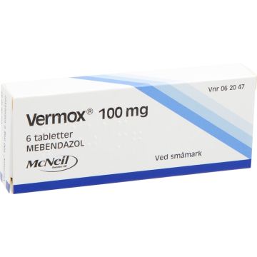 Vermox 100mg tabletter 6stk